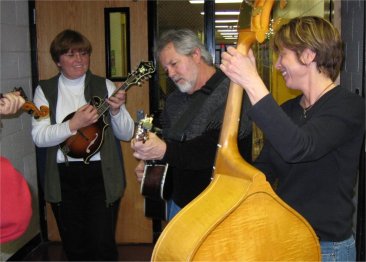 mandolin, banjo and bass