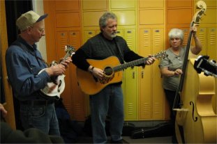 mandolin, guitar and bass