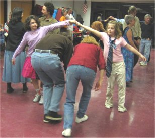 people square dancing