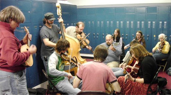 musicians jamming