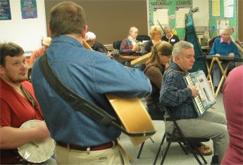 musicians jamming