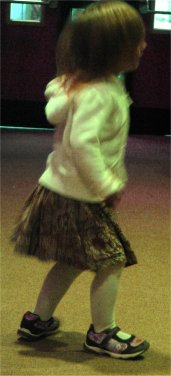 A dancing little girl